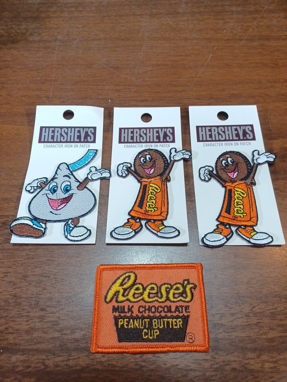 Vintage Reese's Peanut Butter Cups Patch Hershey Lot of 4 Rare